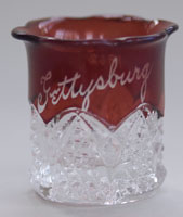 Gettysburg Souvenier Glass